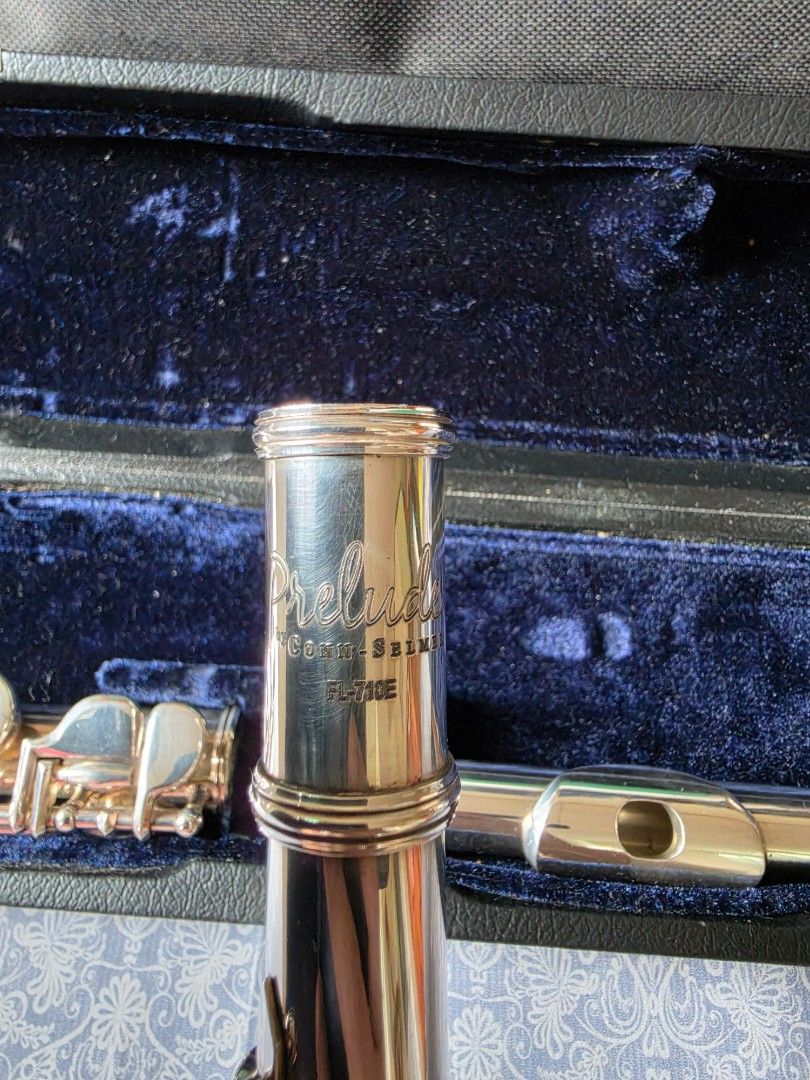 Conn Selmer Flute (Category: Musical Instruments) located in Baguio. Submitted by shellcollector (Listing ID 1462086727, Image 3). Description: Conn Selmer FL 710E flute slightly used pads in good condition 2800 Pesos with 1 dent, pm for video Baguio shipping.