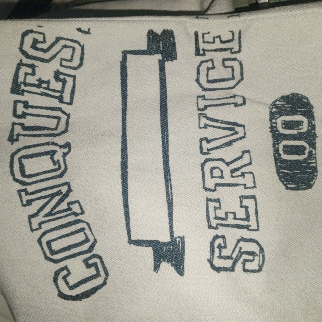 Conquest baggy pants (Category: Jeans) located in Bacoor. Submitted by jeffmedrin55454 (Listing ID 1462164774, Image 3). Description: dimes: waist 32 length 42 hem 12 thighs 8.5 issue: washable stains.