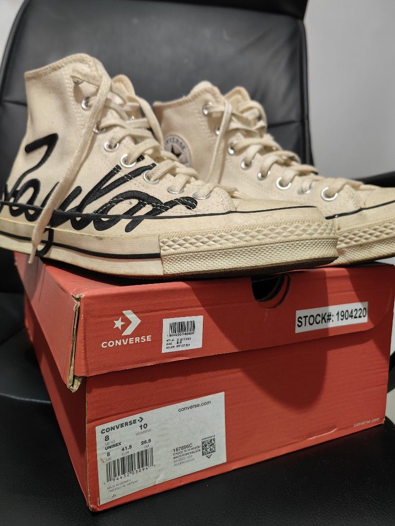 converse chuck 70 hi (Category: Sneakers) located in Bulacan. Submitted by jzr21.1986 (Listing ID 1462243889, Image 2). Description: converse chuck 70 hicut authentic 999 only (FIX PRICE) size 8us eur41.5 26.5cm (FIT SIZE 9) MARILAO BULACAN.