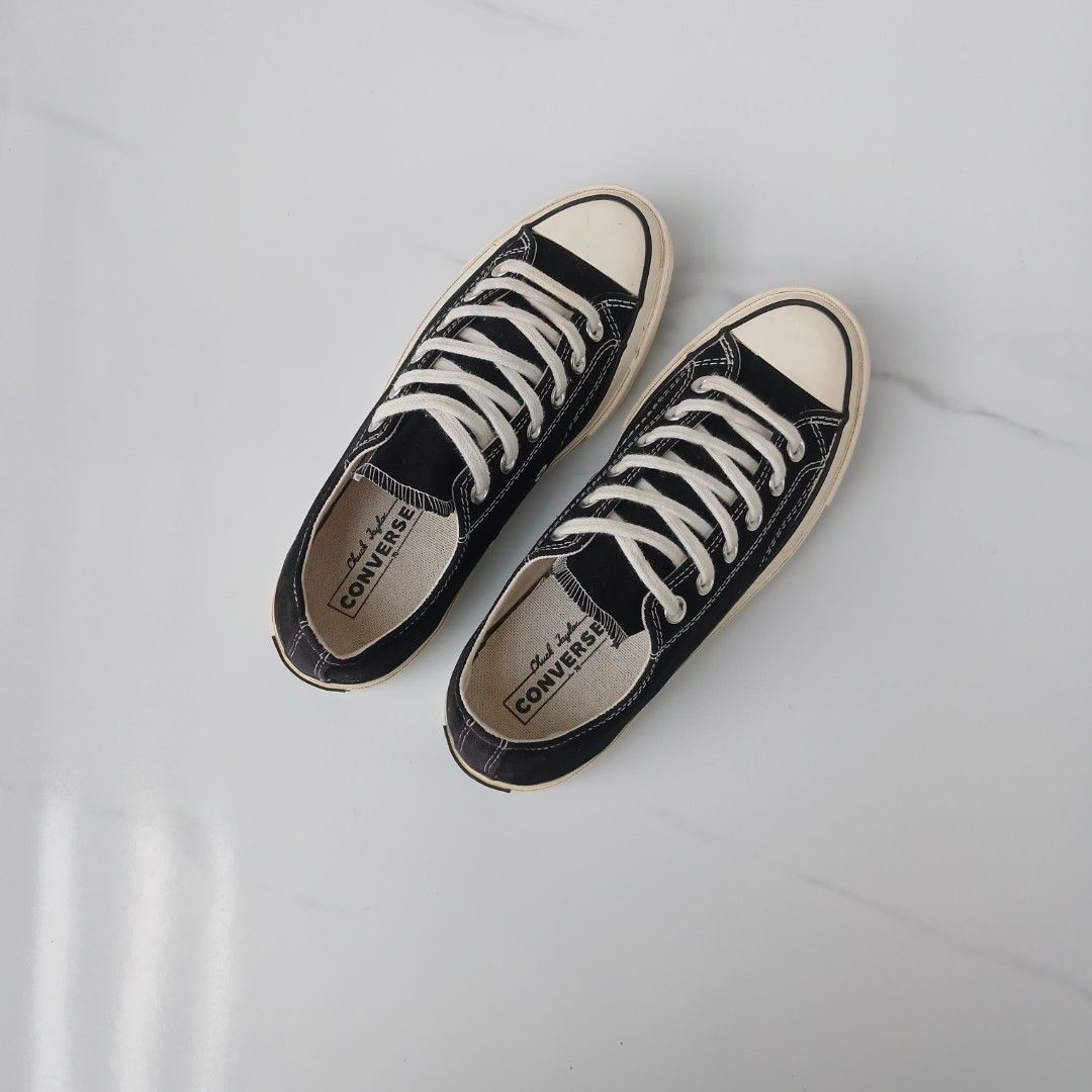Converse Chuck Taylor All Star 70 Low Top Black (Category: Sneakers) located in Cagayan de Oro. Submitted by sapatos_series (Listing ID 1462165321, Image 3). Description: CØNVĒRSĒ CHÙCK TĀYLØR 🔥 good condition us5.5 eur38 24.5cm 1300 only 📍.