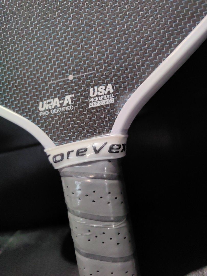 CoreVex Edge Pickleball Paddle - Carbon Fiber Titanium Wire (Category: Racket and Ball Sports) located in Pasay City. Submitted by roe.sell (Listing ID 1462084544, Image 2). Description: CoreVex Edge pickleball paddle. Made with carbon fiber and titanium wire. USA Pickleball approved. Great for players looking for control and power. The grip is wrapped for comfort. Ready for your next game..