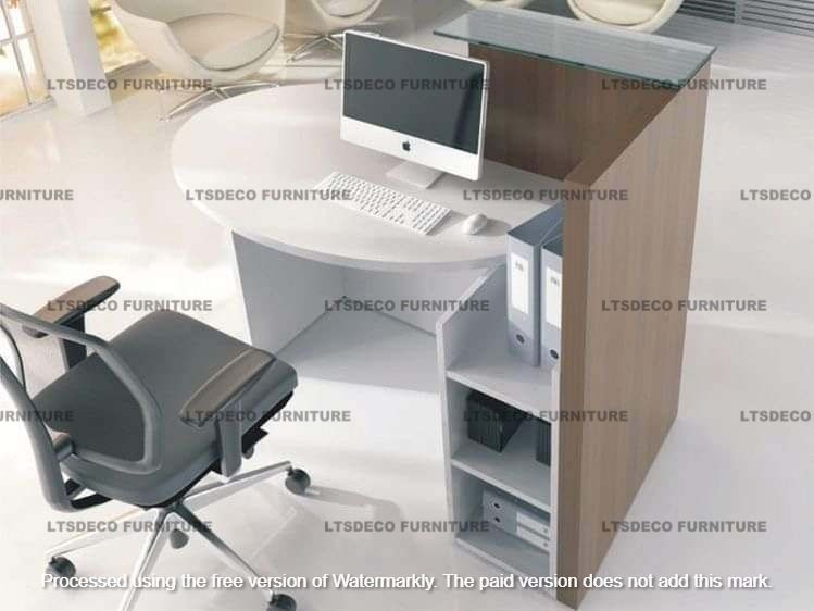 CUSTOMIZED RECEPTION TABLE OFFICE FURNITURE OFFICE PARTITION (Category: Office Furniture & Fixtures) located in Manila. Submitted by mae-0973 (Listing ID 1462105353, Image 2). Description: " PRICE MAY VARY DEPENDING ON SIZE, MATERIAL, AND CUSTOMIZATION. " --PRICE IS POSTING PURPOSES ONLY!! ✅ INQUIRE NOW! Hi! Are you looking for MODULAR WORKSTATION OFFICE PARTITION, ACCORDION WALL AND DOOR PARTITION, TOILET/URINAL PARTITION and OFFICE FURNITURE SU