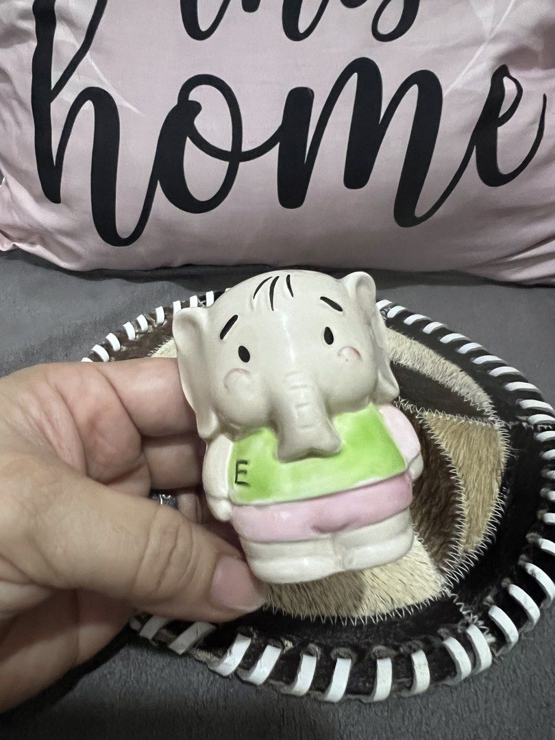 Cute Ceramic Elephant Salt and Pepper Shaker (Category: Other Kitchenware & Tableware) located in Las Pinas. Submitted by maple0305 (Listing ID 1462189192, Image 2). Description: - Adorable ceramic elephant shaker - Features a cute green vest and pink pants - Perfect for salt and pepper dispensing - Ideal for collectors or as a unique gift - Stands approximately 3 inches tall.