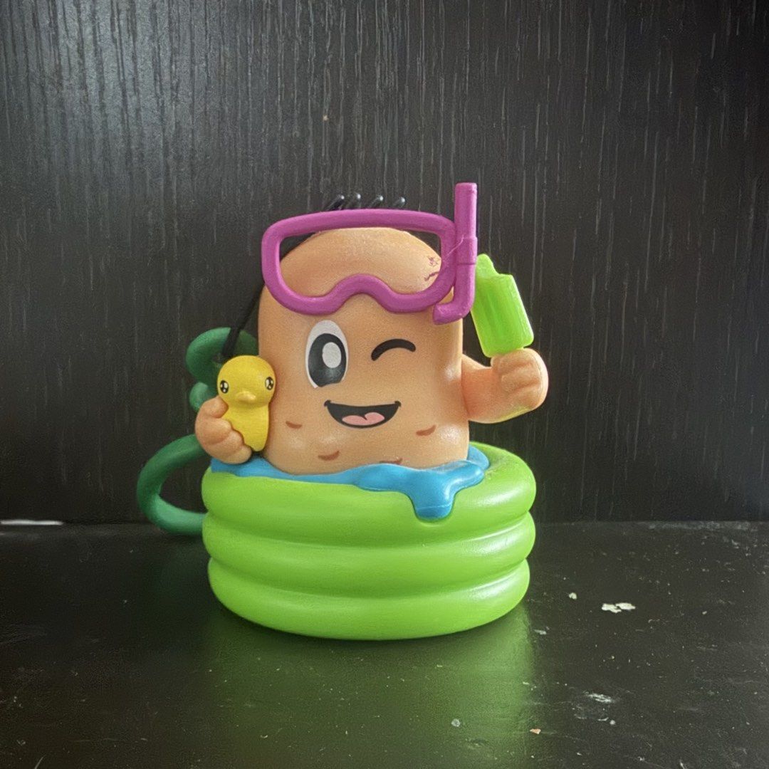 Cute Pool Float PoCo/Potato Corner Keychain with Duck (Category: Character Goods) located in Mandaluyong City. Submitted by nfwmb22 (Listing ID 1462071397, Image 1). Description: ❗️READ FIRST ❗️ RFS: notes: - Potato Corner / PoCo - Fun keychain with a character in a pool float. - Features a snorkel mask and a water gun. - Includes a cute little yellow duck accessory. - Ideal for decorating bags or keys. - Adds a playful and unique touch to your b