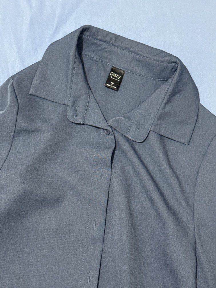 Dazy - Bluish Gray button down blouse (Category: Longsleeves) located in Manila. Submitted by jannine_closet (Listing ID 1462176480, Image 2). Description: .