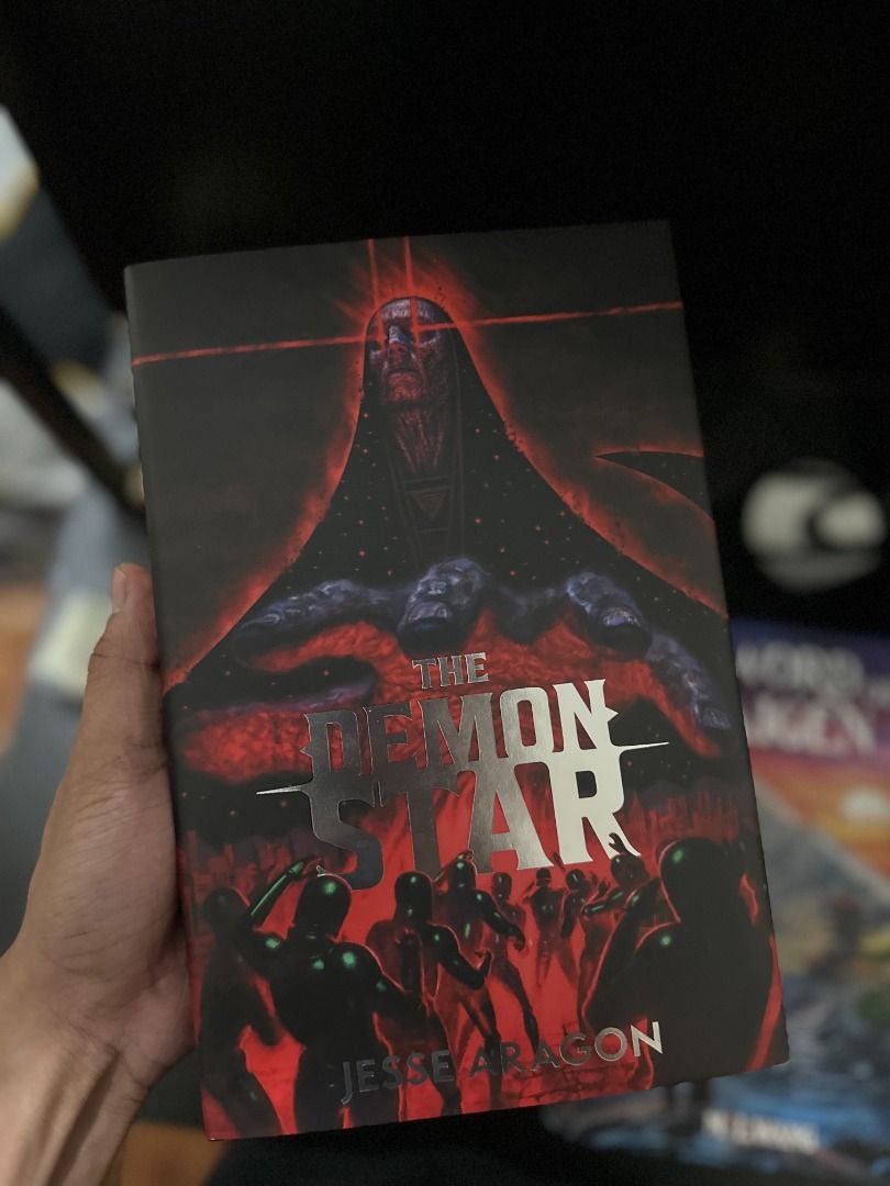 Demon Star Broken Binding Edition (Category: Storybooks) located in Pasay City. Submitted by library_hecate (Listing ID 1462155245, Image 1). Description: - Title: Demon Star Broken Binding Edition - Author: Jesse Aragon - Genre: Dark Fantasy/Horror - Edition: Broken Binding Edition - Features: Striking, dark, and mysterious cover art. Detailed spine design. • Cover Art: Exclusive redesigned hardcover artwork by jbballaran. • Hardcase (PLC Boards