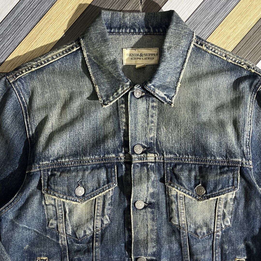 Denim & Supply By Ralph Lauren Type 3 Denim Jacket (Category: Coats, Jackets and Outerwear) located in Daraga. Submitted by th3cliquejunks (Listing ID 1462042010, Image 3). Description: Denim & Supply By Ralph Lauren Type 3 Denim Jacket Tagged Size: Medium Condition: 10/10 Flawless Made in: Mexico Measurement: Pit to pit: 21” Length: 25” - 4,480 Dm!.