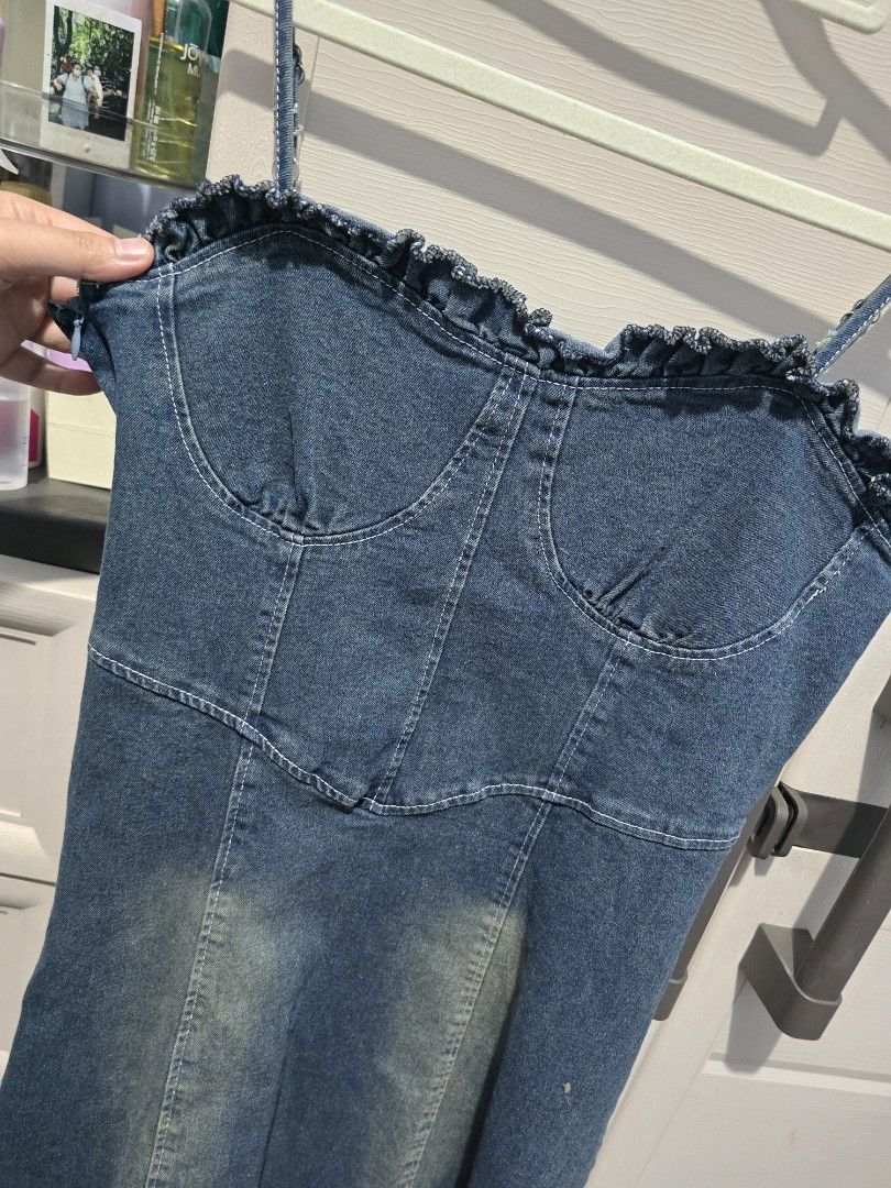 Denim Bustier Midi Dress (Category: Dresses) located in Quezon City. Submitted by dinesaur (Listing ID 1462258656, Image 2). Description: .