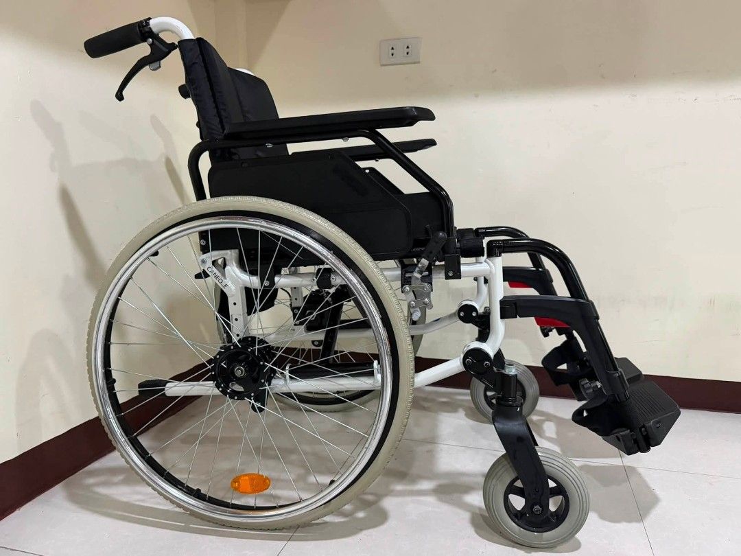 DIETZ Lightweight Folding Wheelchair (Category: Wheelchairs) located in Manila. Submitted by bravestorm.7b3e5f (Listing ID 1462109688, Image 3). Description: - DIETZ Wheelchair for Sale - Lightweight and Foldable: Perfect for easy transport and storage. - Comfortable Design: Black fabric seat and backrest. - Excellent Maneuverability: Large rear wheels and smaller front casters. - Adjustable Footrests: Customize for optimal comfort. - Ready for i
