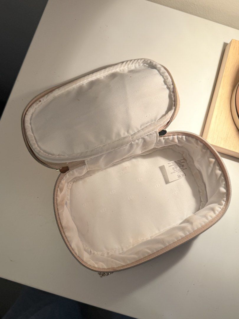 Dior Vanity Case / Makeup Pouch (Category: Luxury Bags & Wallets) located in Bacolod City. Submitted by sccoldbrew (Listing ID 1462190494, Image 3). Description: - need cleaning for makeup stains - used sparingly, please manage expectations - ordered from US Sephora.