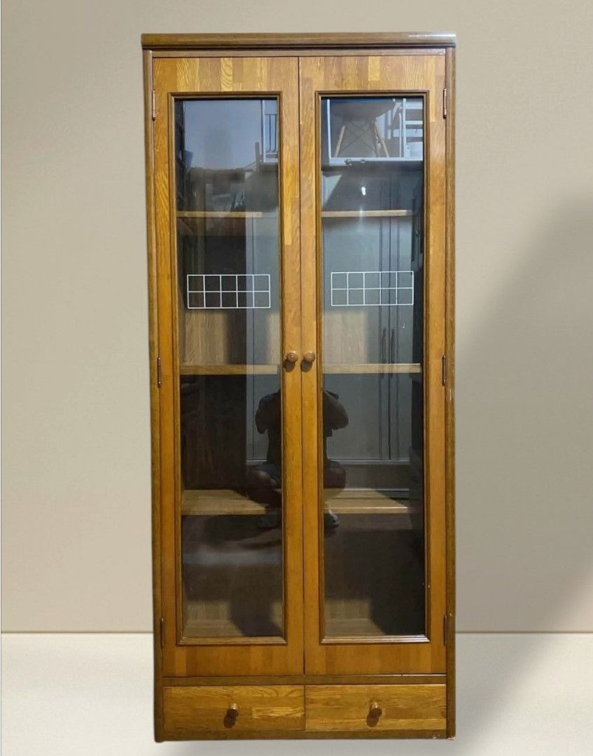 Display Storage Cabinet Platera Bookcase (Category: Shelves, Cabinets & Racks) located in Quezon City. Submitted by dannikkishoppe2 (Listing ID 1462053567, Image 1). Description: Display Storage Cabinet Platera Bookcase ‼️₱9000‼️ L29.5 W15 H68.5 inches Please manage your expectations as there might be minimal flaws. Color may vary due to lighting, it may appear darker or lighter in person. Check photos first before buying. Please refrain from pur
