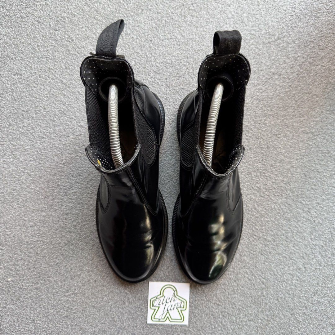 DR. MARTENS FLORA BLACK (Category: Boots) located in Cagayan de Oro. Submitted by huntbytrickjam.v2 (Listing ID 1462066960, Image 2). Description: DR. M-RTENS FLORA BLACK US 8W / EURO 38 / CM 24 VERY GOOD Pair Only Minor Drags Missing Pads 7 in Mens M - 1599.