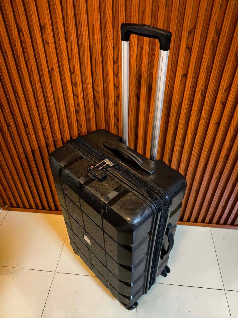 Exact by Ace Japan (Category: Luggage) located in Manila. Submitted by jzjapansurplus (Listing ID 1462094585, Image 2). Description: Brand: Exact by "ACE Japan" 🇯🇵 Original From Japan ✅ 💯 Legit Brand ✅ Medium Check luggage ✅ H25" xW17" x D11.5-13 Inches ✅ High Quality Body ✅ Heavy Duty Guaranteed ✅ Made from Polypropylene plastic ✅ Impact Resistant 💪 ✅ 360° Wheels All smooth ✅ Telescopic Aluminum Handle ✅ Lightweigt Yet Durable Body! ✅ Multi 