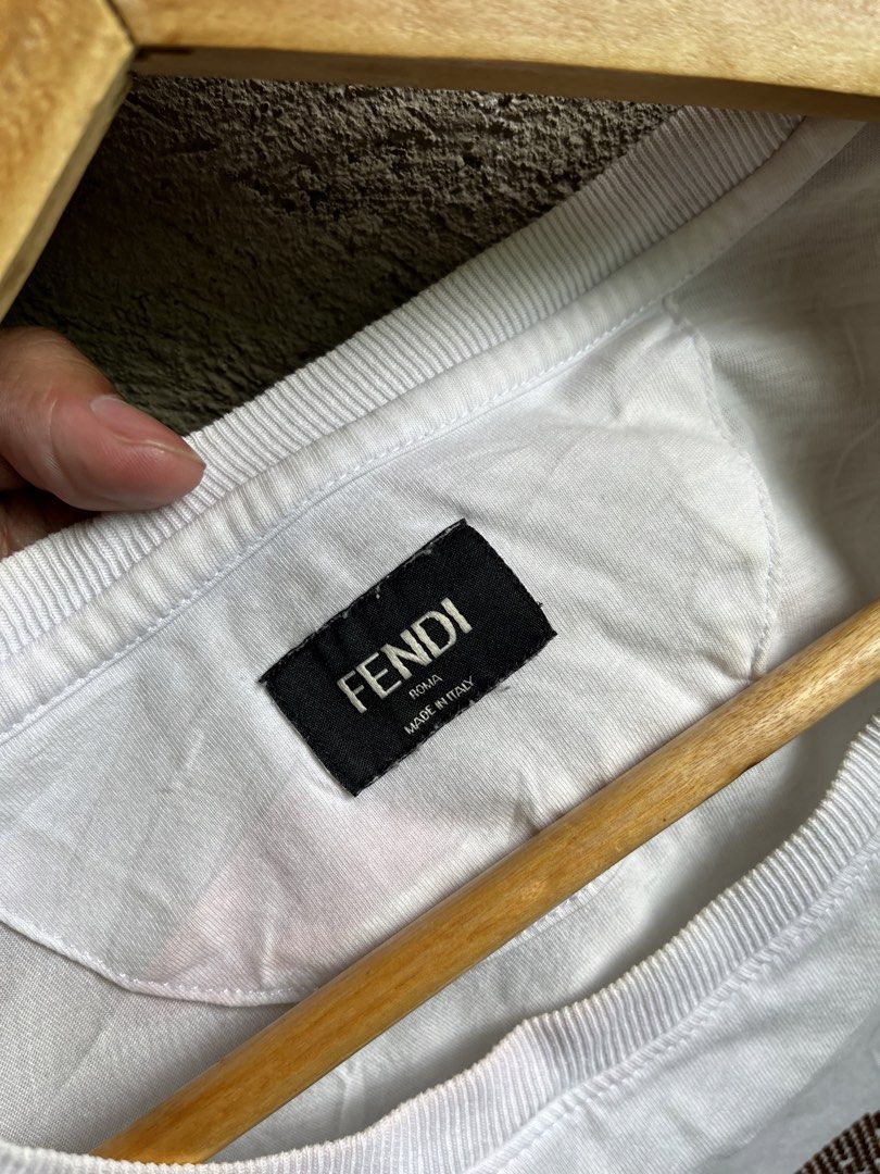 FENDI (Category: Tshirts & Polo Shirts ) located in Cagayan de Oro. Submitted by rewornthriftph (Listing ID 1462044670, Image 3). Description: width: 20 length: 28 medium | FITS also on small Color rate: 9.5/10 Issue: NEED WASH In EXCELLENT Condition See details and reference on slides Payment Methods: GCASH/JNT PLS MANAGE YOUR EXPECTATIONS. THRIFT ITEMS, NO CANCELLATION ₱500.