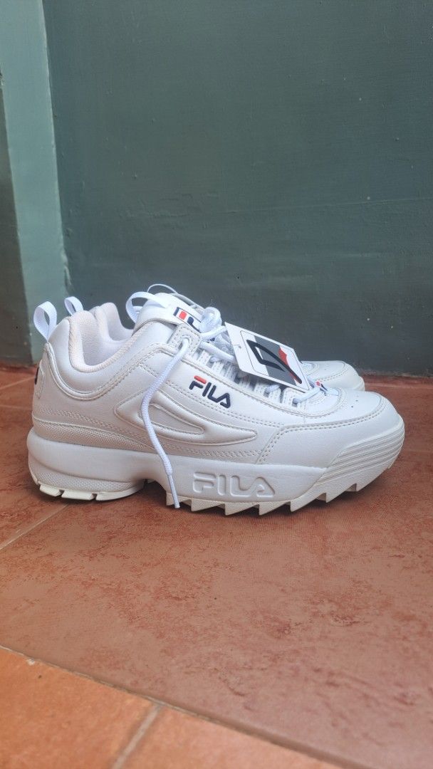 Fila Disruptor 2 White Chunky Sneakers (Category: Sneakers) located in Lipa City. Submitted by rebelcats (Listing ID 1462042652, Image 2). Description: - Classic Fila Disruptor 2 sneakers - Chunky platform style - Ideal for everyday wear - Comes with original tags attached - Ready for a new home.