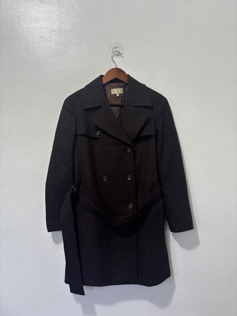 G2000 Brown Wool Coat Women XS (Category: Coats, Jackets and Outerwear) located in Balanga. Submitted by winterlab_ph (Listing ID 1462120235, Image 3). Description: Condition: 7/10 Code: A961 Width: 17 Length: 32 Shoulders: 14.5 Sleeves: 22.5 : fabric lint : inner lining discoloration .