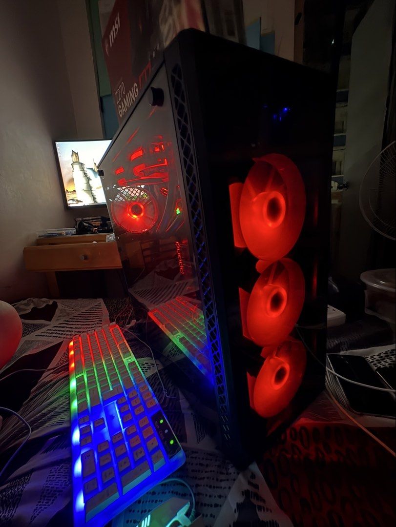 Gaming Cpu No issue open for swap (Category: Desktops) located in Pasig City. Submitted by furinagenshin (Listing ID 1455895392, Image 2). Description: Gaming Pc MSI i7 Free mouse and keyboard 1st owned gagana po to all games 10k only na lang po i7 7700k msi z270 gaming m7 8gb ram hyper fury 700 watts 80 bronze psu corsair 240 aio deepcool case 128gb ssd lahat ng online games gagana LOL/Dota/Valorant etc. NO issue!! 100% all working system unit o