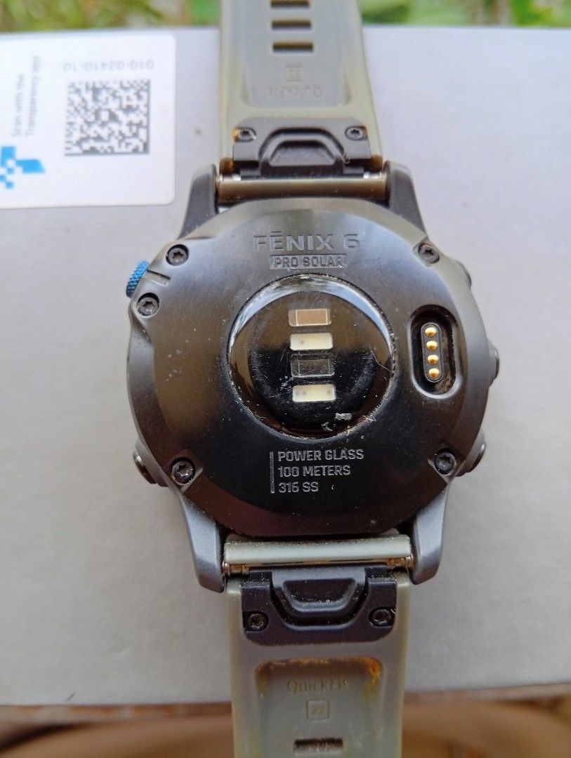 Garmin Fenix 6 Pro Solar (Category: Wearables & Smart Watches) located in Marikina City. Submitted by timeless_finds25 (Listing ID 1462063236, Image 2). Description: Good working condition No issues complete with box.