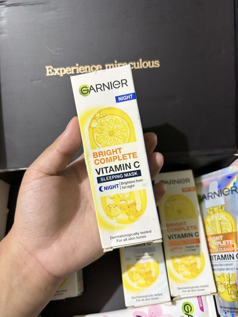 Garnier Vitamin C Sleeping Mask - 15ml (Category: Face Care) located in Quezon City. Submitted by berrystrawng (Listing ID 1462047717, Image 1). Description: used once only rfs: affiliate.