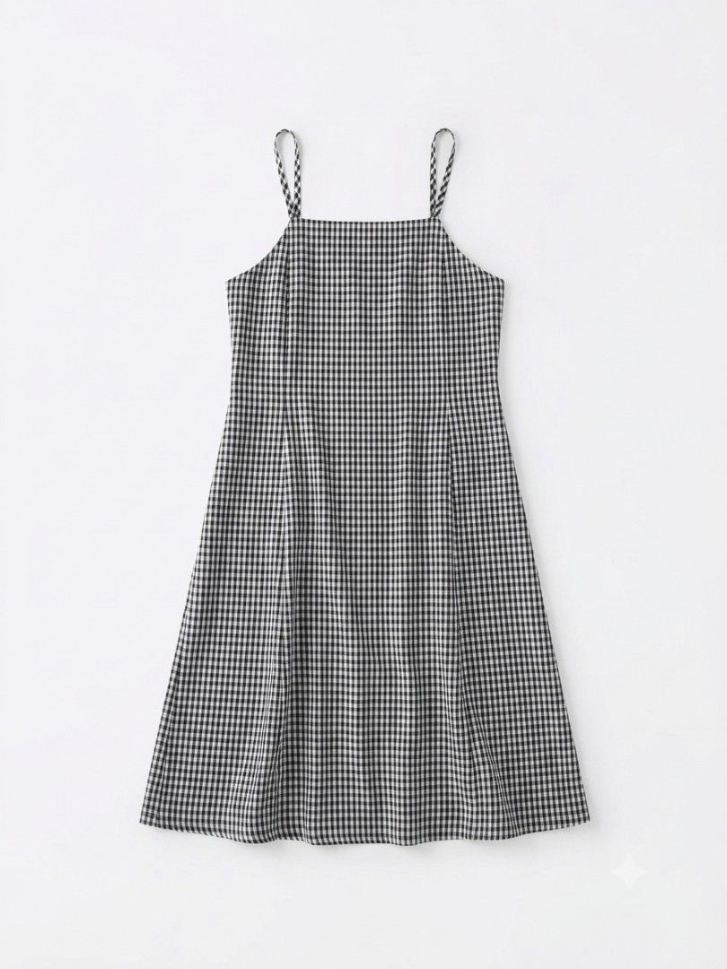 Gingham dress (Category: Dresses) located in Manila. Submitted by yraeclub (Listing ID 1462124579, Image 1). Description: di ko alam kung may kakasya dito eii ♡ size: XS.
