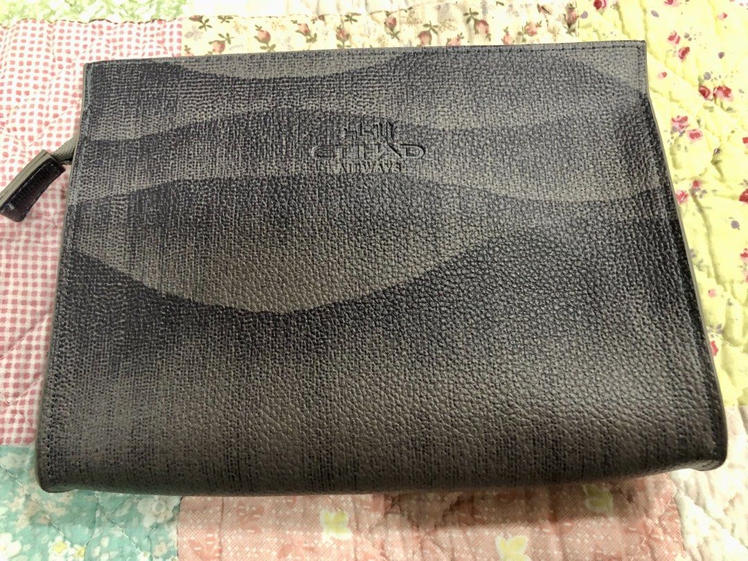 Giorgio Armani Cosmetic Pouch-Purple (Category: Accessory Holder, Box & Organizers) located in Quezon City. Submitted by sheisdecluttering_now (Listing ID 1462074252, Image 2). Description: from Etihad.