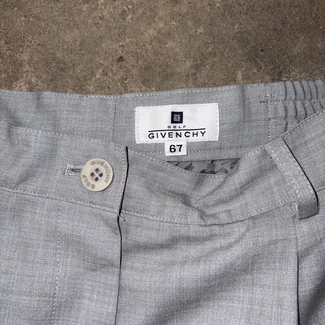 Givenchy Trousers (Category: Luxury Apparel) located in Baguio. Submitted by ughbriii (Listing ID 1462096430, Image 2). Description: size 28-30 W / 39 L Excellent Condition Authentic Minor issue lang sa puller niya putol, but still working smoothly with free givenchy shirt!.