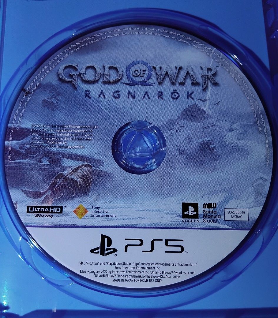 God of War PS4 & PS5 Games (Category: PlayStation) located in Quezon City. Submitted by playingstation4four (Listing ID 1462036479, Image 3). Description: - God of War for PlayStation 4 (PS4) - 700 - God of War Ragnarök for PlayStation 5 (PS5) - 1,500 - Both are Blu-ray discs,good working, Smooth Cd games, - no Trade in for sale only bundle 2k for 2 games for Meet up if sure buyer Jolibee Regalado mcdo Regalado, Robinsson Townville regalado, Pure