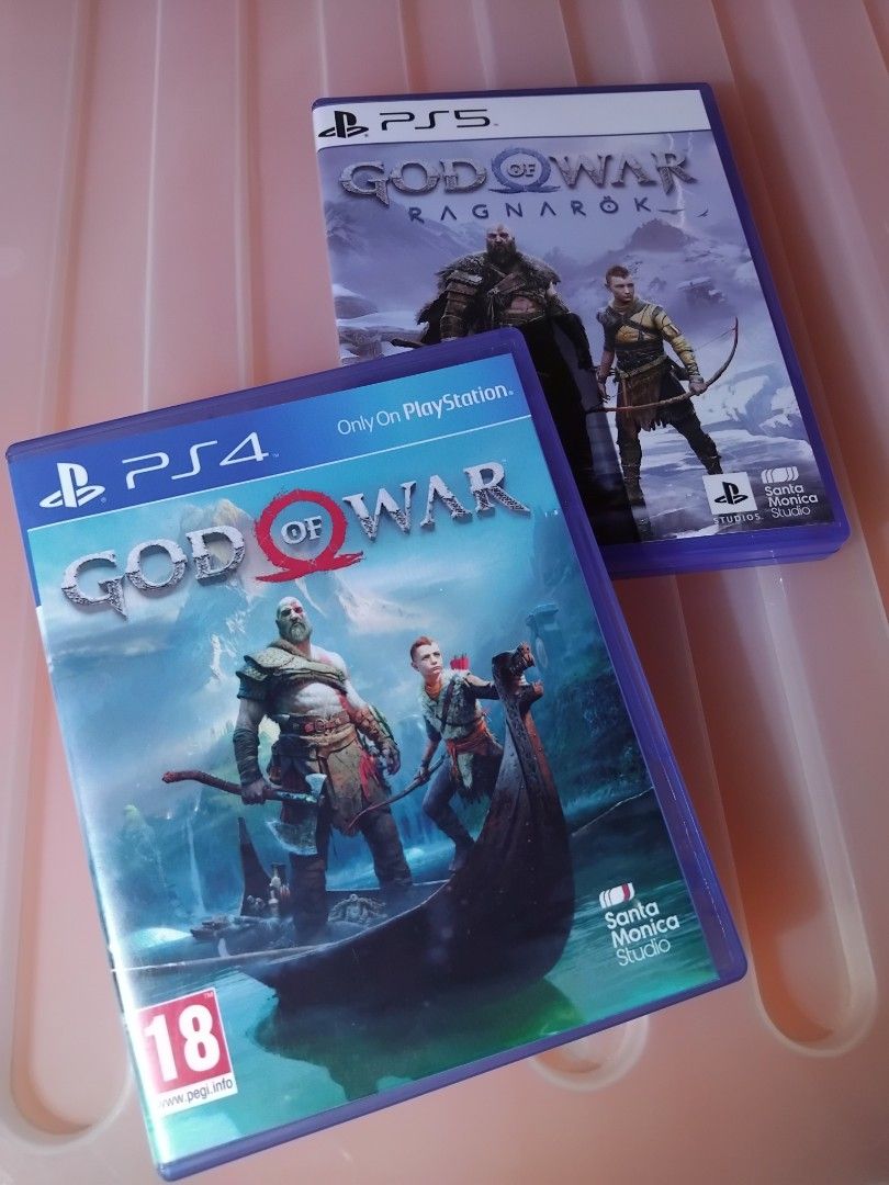 God of War PS4 & PS5 Games (Category: PlayStation) located in Quezon City. Submitted by playingstation4four (Listing ID 1462036479, Image 1). Description: - God of War for PlayStation 4 (PS4) - 700 - God of War Ragnarök for PlayStation 5 (PS5) - 1,500 - Both are Blu-ray discs,good working, Smooth Cd games, - no Trade in for sale only bundle 2k for 2 games for Meet up if sure buyer Jolibee Regalado mcdo Regalado, Robinsson Townville regalado, Pure