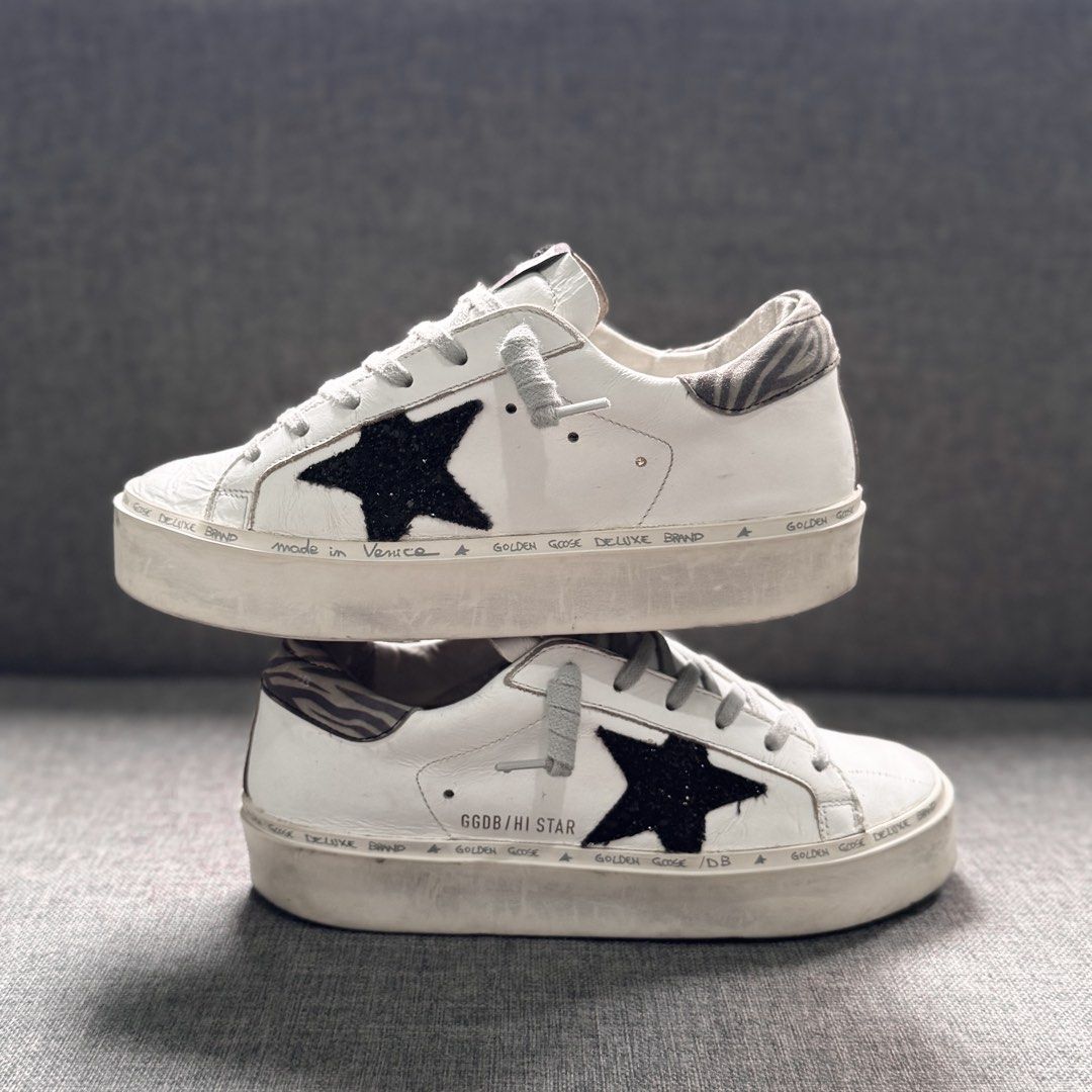 Golden Goose - EU35 (Category: Sneakers & Footwear) located in Quezon City. Submitted by ddtin (Listing ID 1462216997, Image 3). Description: ‼️SUPER FRESH & LIKE NEW CONDI— ACTUAL PIC WHEN WORN —Firm Price ‼️ ✅Guaranteed authentic - Original ✅Preloved pair - No other inclusion ✅ With Certificate of Authenticity (COA) 🛵 Open for sameday delivery via lalamove/grab (QC loc) 🚚J&T for outside metro manila.