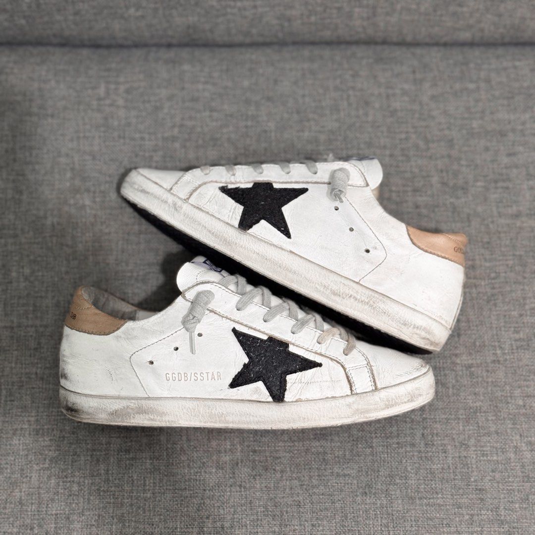 Golden Goose - EU37 (Category: Sneakers & Footwear) located in Quezon City. Submitted by ddtin (Listing ID 1462221868, Image 2). Description: ‼️EXCELLENT CONDI— ACTUAL PIC WHEN WORN —Firm Price ‼️ ✅Guaranteed authentic - Original ✅Preloved pair - No other inclusion ✅ With Certificate of Authenticity (COA) 🛵 Open for sameday delivery via lalamove/grab (QC loc) 🚚J&T for outside metro manila.