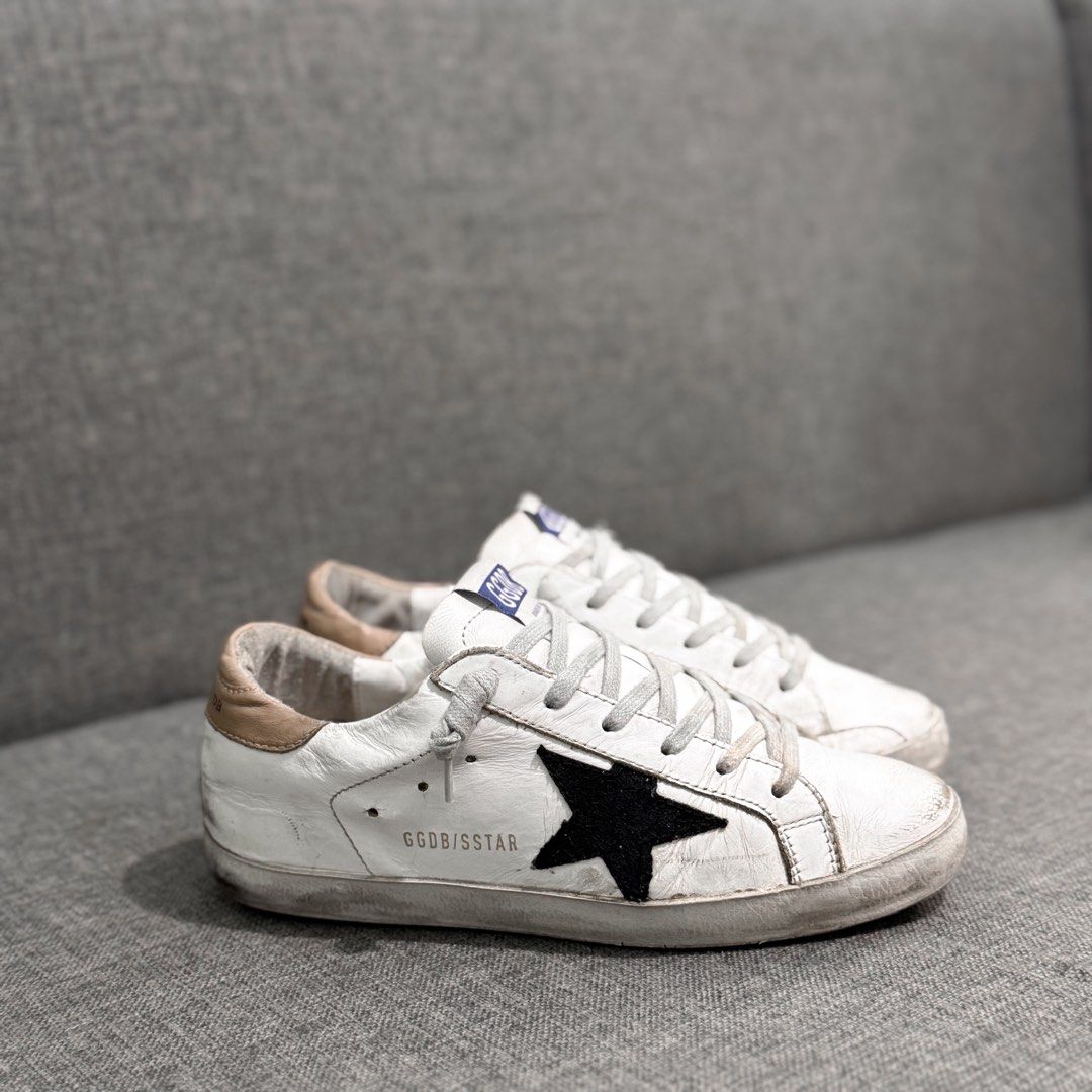 Golden Goose - EU37 (Category: Sneakers & Footwear) located in Quezon City. Submitted by ddtin (Listing ID 1462221868, Image 3). Description: ‼️EXCELLENT CONDI— ACTUAL PIC WHEN WORN —Firm Price ‼️ ✅Guaranteed authentic - Original ✅Preloved pair - No other inclusion ✅ With Certificate of Authenticity (COA) 🛵 Open for sameday delivery via lalamove/grab (QC loc) 🚚J&T for outside metro manila.