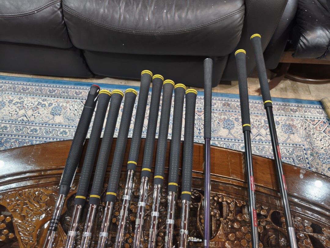 Golf Set (Category: Other Sports Equipment and Supplies) located in Paranaque City. Submitted by manilagolfmarket (Listing ID 1462173307, Image 3). Description: For Sale Maruman Exim. °Maruman Exim Ns Pro S flex steel shaft irons °Maruman exim 7 wood °Maruman Exim driver °Bag inlcuded for only 12.8k pick up Bf Paranaque free shipping within MM..