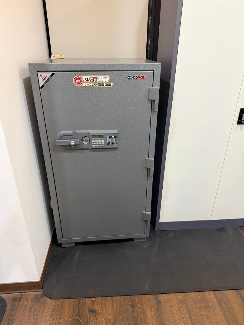 Goodwill Smart Safe Digital Lock Fireproof Safe (Category: Safe) located in Taguig. Submitted by icntremmber (Listing ID 1462110247, Image 2). Description: 🔐 GOODWILL SMART SAFE VAULTS – 2 PCS FOR SALE Goodwill Smart Safe Vaults – Secure & Fireproof Storage Perfect for keeping important documents, cash, valuables, and other personal items secure at home or in the office. Details: Brand: Goodwill Model/Type: Smart Safe Vault Quantity: 2 pcs Color