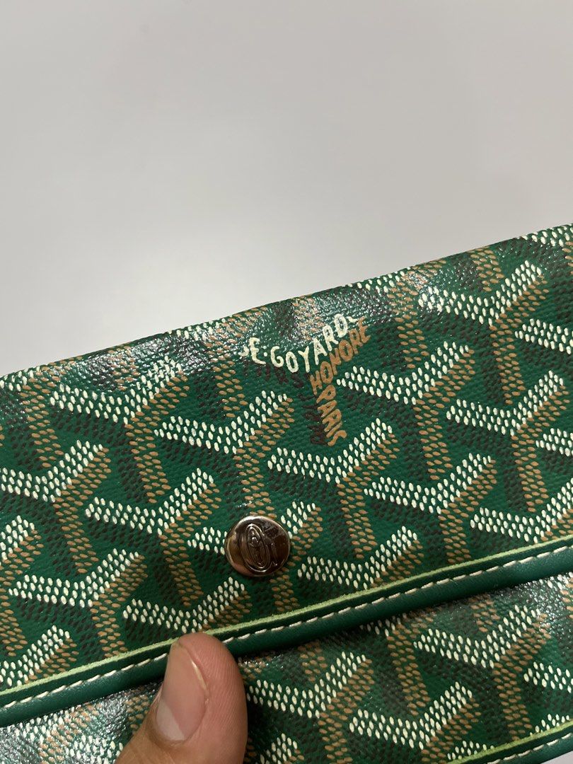 Goyard Paris Green Monogram Wallet (Category: Luxury Bags & Wallets) located in Manila. Submitted by jorgemabelin2001 (Listing ID 1462050132, Image 2). Description: - Authentic Goyard wallet - Color: Green - Classic monogram pattern - Secure snap closure - Clean interior - Made in France - Ideal for organizing cards and cash - Stylish accessory.