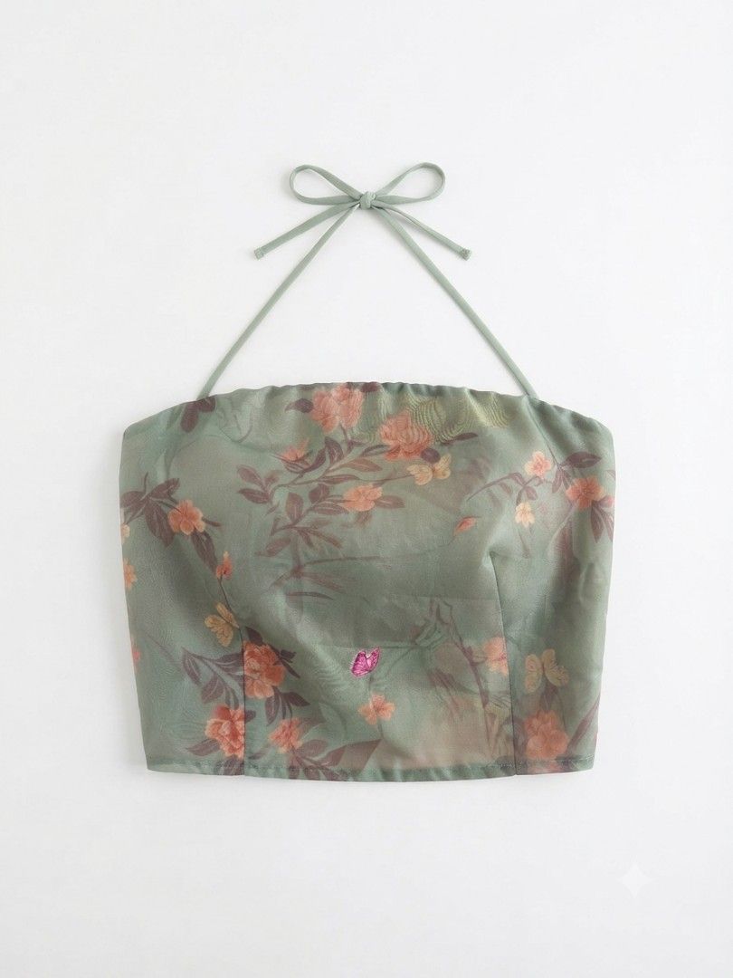 Green crop-top (Category: Sleeveless) located in Manila. Submitted by yraeclub (Listing ID 1462061675, Image 1). Description: ♡ size: M-SL.
