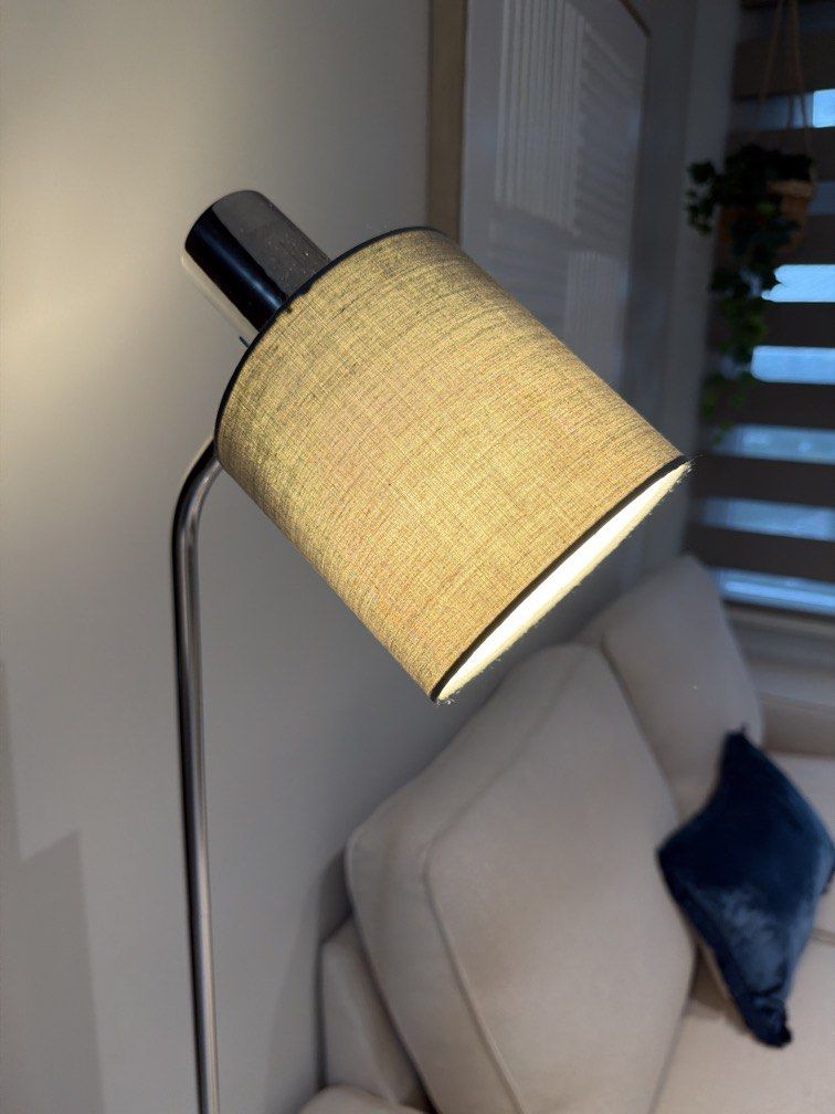 Grey Stand Lamp 140 cm tall (Category: Other Home Furniture) located in Taguig. Submitted by kyracarrillo (Listing ID 1462120095, Image 2). Description: Doesnt fit the vibe of my place anymore Can be picked up by lalamove Bulb included.
