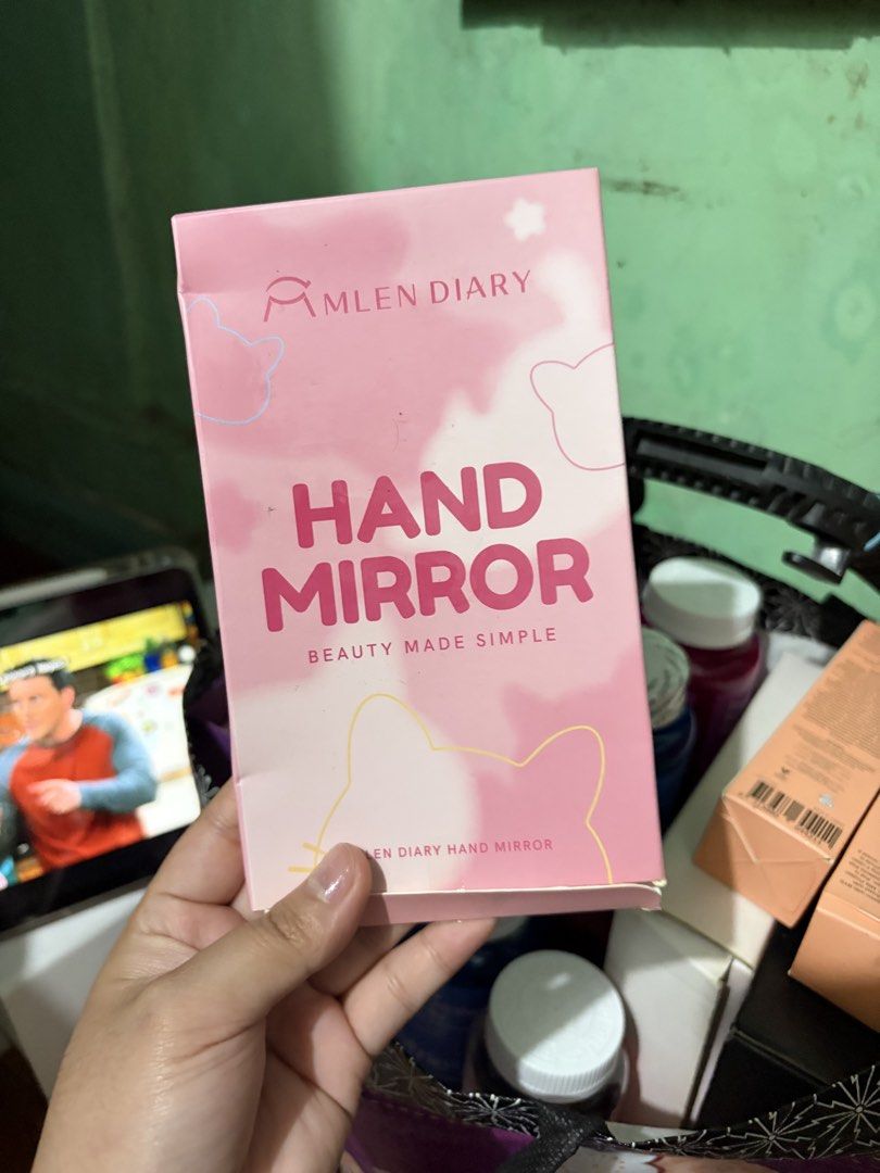 Hand Mirror - MLEN diary (Category: Mirrors) located in Quezon City. Submitted by berrystrawng (Listing ID 1462077757, Image 2). Description: used once only rfs: affiliate.