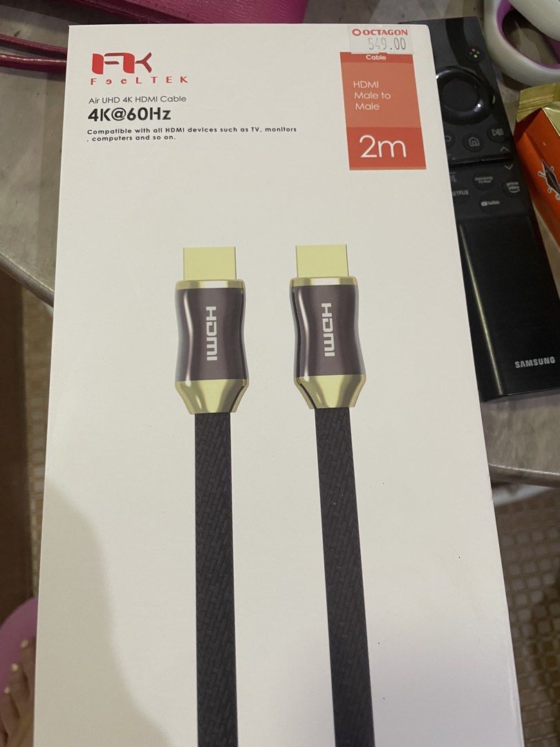 HDMI Cable (Category: Cables & Adaptors) located in Manila. Submitted by mpbmarnel1972 (Listing ID 1462116744, Image 1). Description: Brand New HDMI Cable ₱500 Lalamove delivery 📱 0919 099 4175.