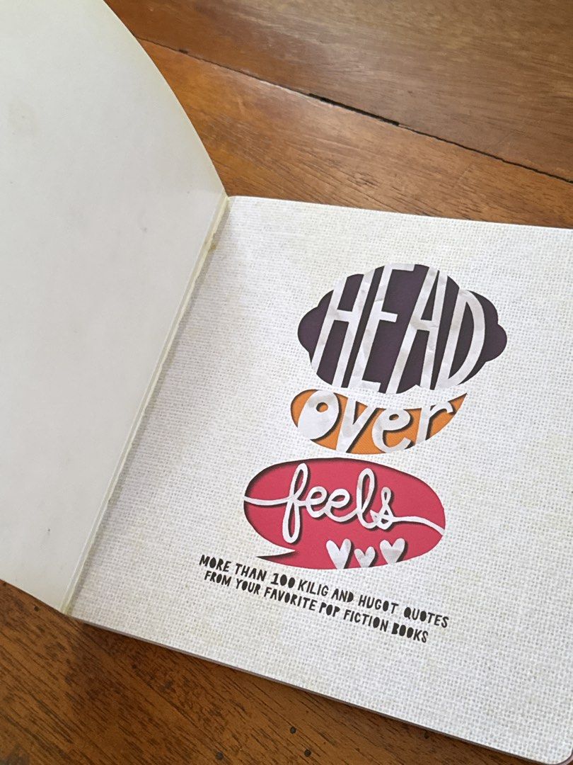 Head Over Feels Pop Fiction Book (Category: Storybooks) located in Santo Tomas. Submitted by toughu (Listing ID 1462071964, Image 2). Description: - Over 100 kilig and hugot quotes from your favorite Pop Fiction books. - Includes bonus coloring pages. - Perfect for fans of Filipino romance Wattpad novels. rfs: decluttering • can send more photos of the item if needed • .
