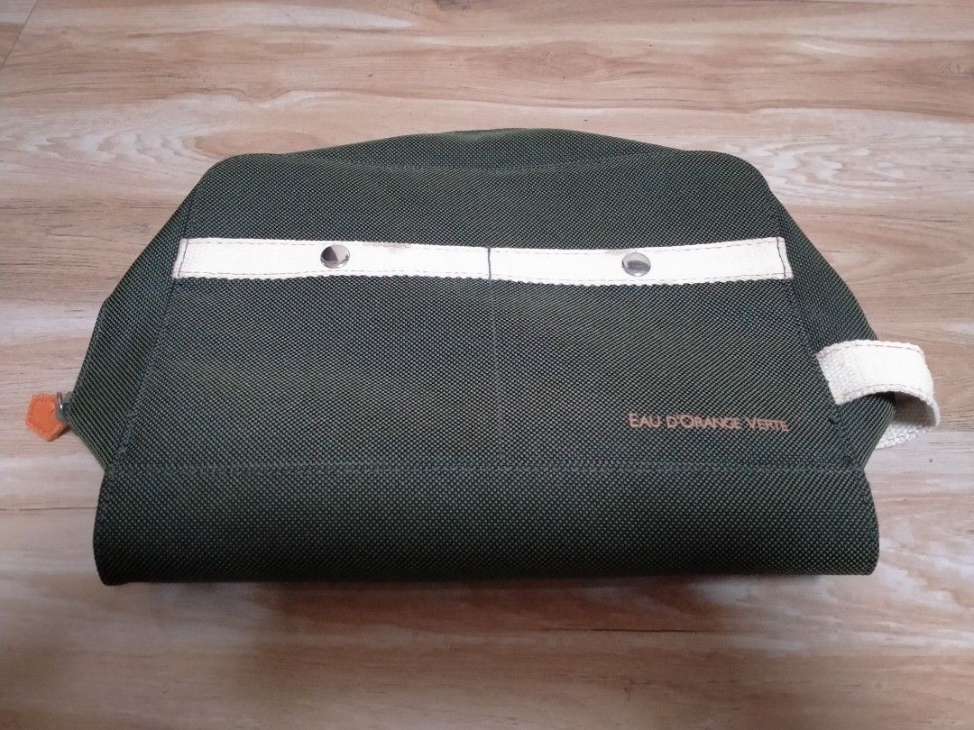 HERMES EAU D'ORANGE VERTE POUCH CLUTCH BAG (Category: Purses & Pouches) located in Cabuyao City. Submitted by Bike_Clothing10 (Listing ID 1462057398, Image 2). Description: READ FIRST.... FOR SALE: HERMES EAU D'ORANGE VERTE MULTI PURPOSE CLUTCH BAG Excellent Condition Dimes: 13 x 9.5 inches ISSUE: Slight Stain (see pic) PRICE: 3K Fixed Free Shipping (J&T) -NO COD/COP- PICK UP OR SHIPPING ONLY LOC: Cabuyao Laguna PM FOR INQUIRIES -Thanks-.