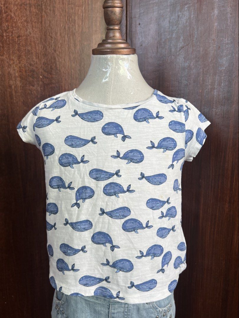 H&M 4/6Y Dolphin Print (Category: Babies & Kids Fashion) located in Amadeo. Submitted by mavmadel (Listing ID 1462126701, Image 1). Description: -4T on tag -excellent to like new ***All items is in excellent to like new condition unless otherwise stated if there’s flaws/issue. **price is already fixed ! Worth for its price based on its condition Loc: cavite.