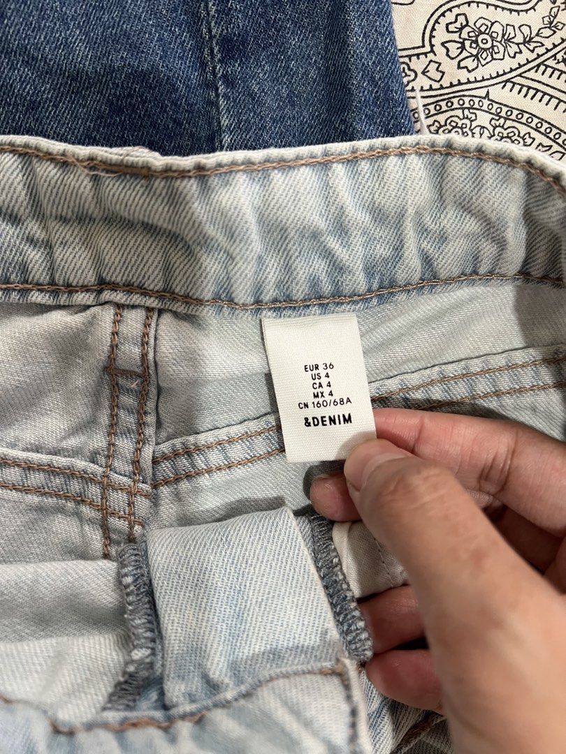 H&M Denim Shorts Bundle (2 Pairs) (Category: Shorts) located in Muntinlupa City. Submitted by sweetlovinnnnn (Listing ID 1462169335, Image 3). Description: &Denim H&M shorts bundle 36 tag on both High waist J&T or SDD No WW im freshly postpartum and it wont fit me na. thank you 😊.