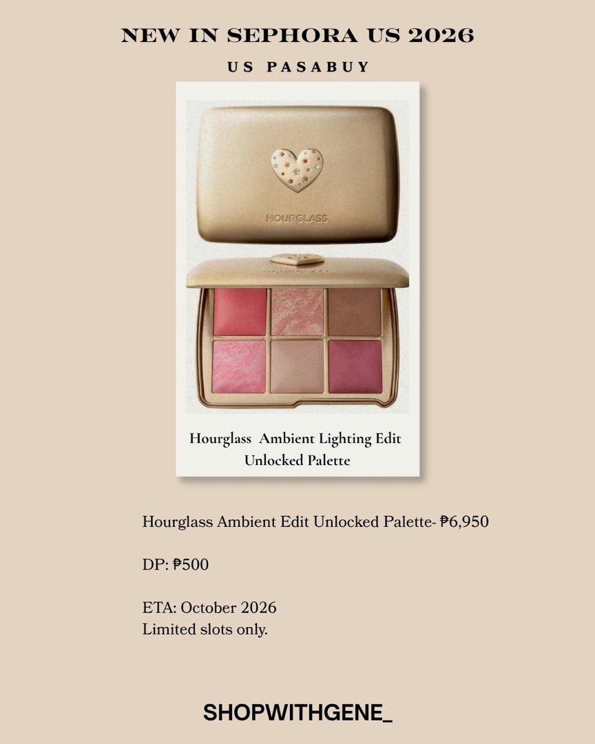 Hourglass Ambient Edit Unlocked Palette (Category: Makeup) located in Manila. Submitted by shopwithgene_ (Listing ID 1462111952, Image 1). Description: .