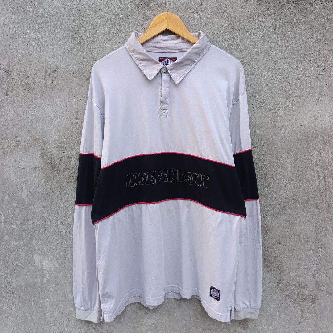 Independent Rugby Polo (Category: Tshirts & Polo Shirts ) located in Aritao. Submitted by kami.seta (Listing ID 1462148565, Image 1). Description: SIZE-L-XL LENGTH-31 WIDTH-22½ COLOR & CONDITION-9./10 ISSUE-unnoticeable hole sa pit.