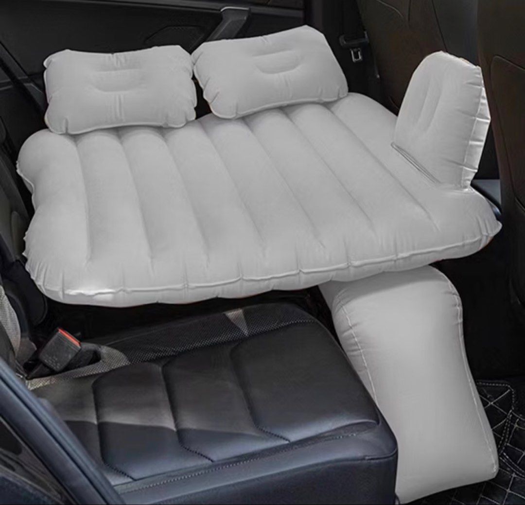Inflatable Car Mattress for Back Seat (Category: Car Seats) located in Manila. Submitted by alliecat21 (Listing ID 1462116706, Image 1). Description: - Comfortable inflatable mattress for your car's back seat - Ideal for long drives and camping adventures - Simple to inflate and deflate - Creates a flat, relaxing sleeping surface - Includes 2 pillows and a support base - Designed to fit most car models.