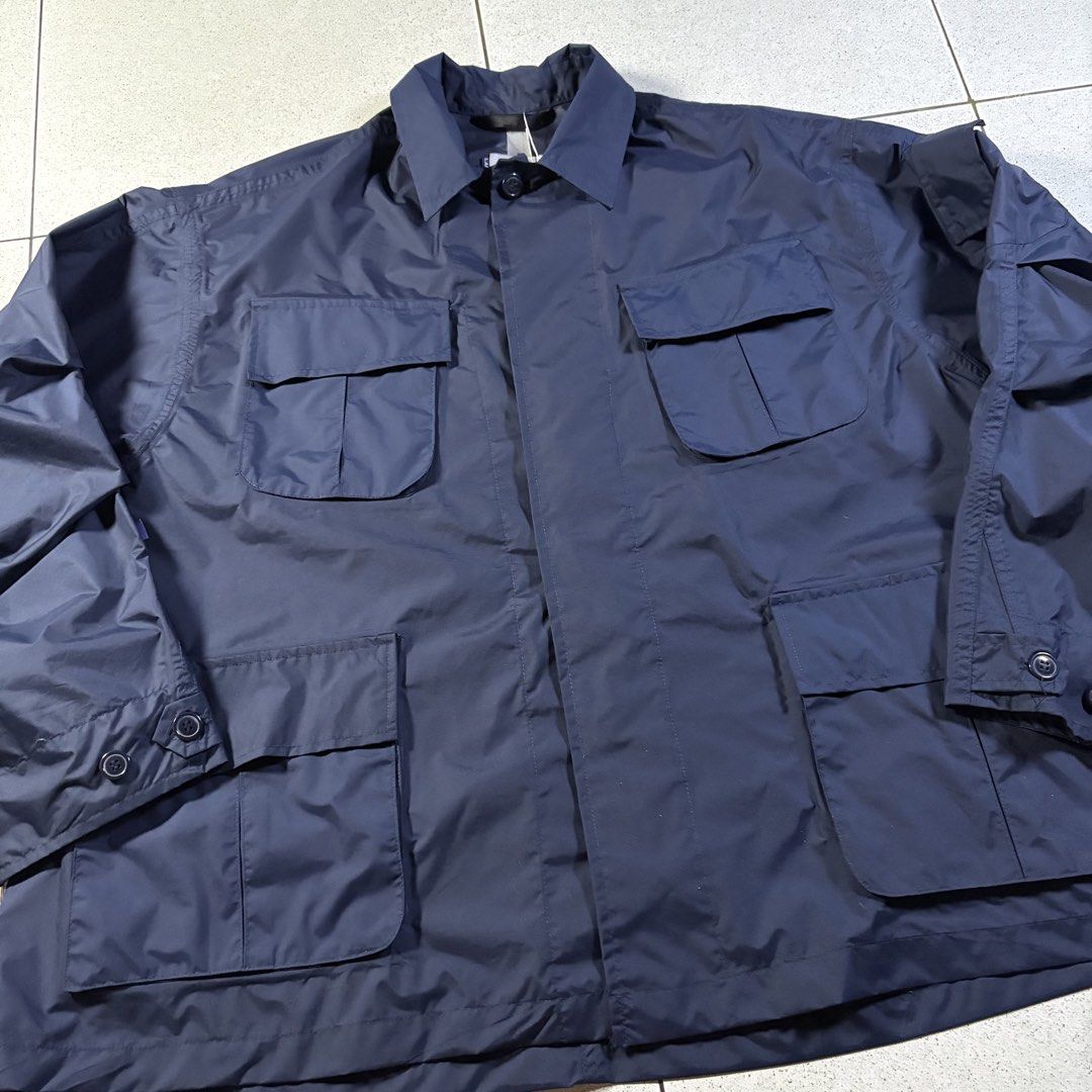 inhere.co JP BDU Multipocket Thermal Lining Button-down Polo in Blue (Category: Coats, Jackets and Outerwear) located in Manila. Submitted by yama_archive (Listing ID 1462190669, Image 3). Description: INHERE.CO JP BDU Multipocket Thermal Lining Button-down Polo in Blue Dimes (inches starting from 0) — - Size on tag: L (fits XXL) - Width: 30.5 - Length: 29.5 - Shoulders: 23.5 - Sleeves: 23 - Fabric: Nylon ₱1400 Issues: ❌ Condition: 10/10 Color Ra
