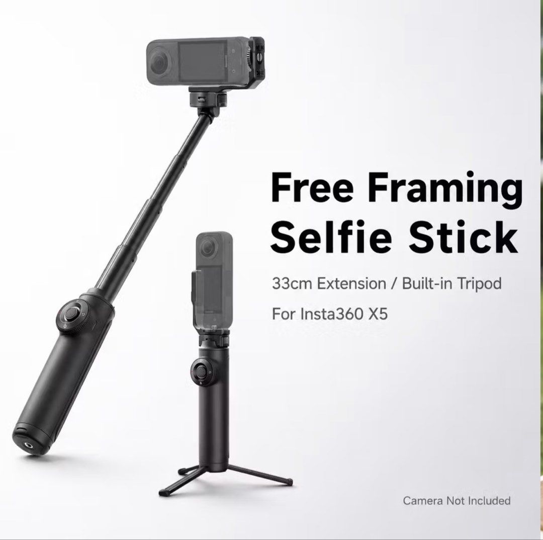 Insta 360 Free Framing Selfie Stick (Category: Cameras) located in Manila. Submitted by cherryblossom_mnl (Listing ID 1462094208, Image 1). Description: Used once only. Reasonable price. Bought this for almost 6k. Complete inclusion with box. .