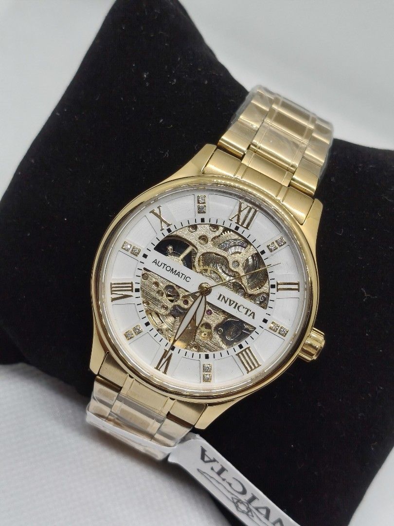 Invicta Automatic for Men Gold (Category: Men's Watches) located in Toledo. Submitted by sissyoriginalstuff (Listing ID 1462141003, Image 2). Description: ONHAND❗ INVICTA Automatic Gold for men actual photo posted original with Box pm me now!.