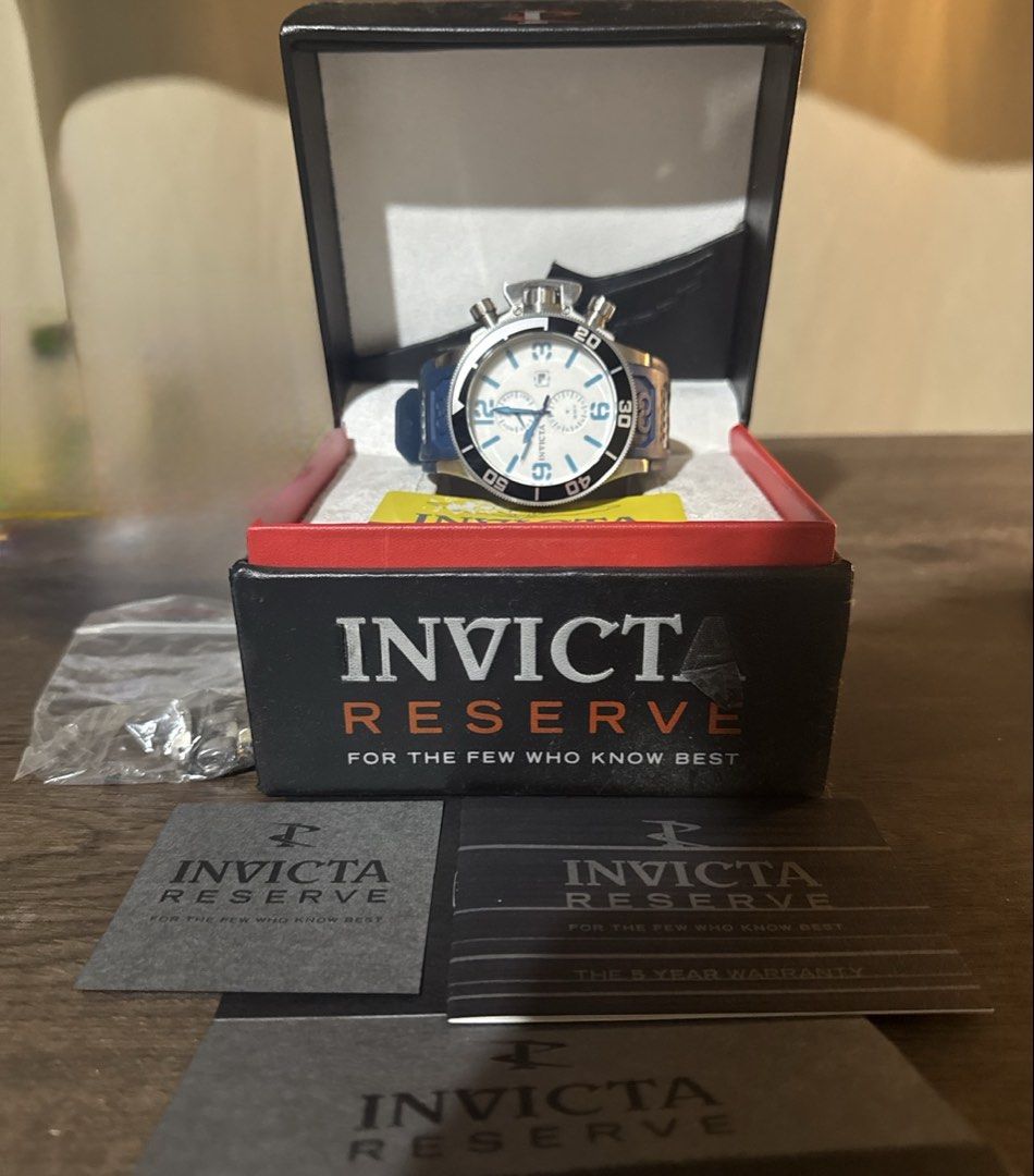 Invicta Corduba GMT Multi-Function 53MM Watch (Category: Luxury Watches) located in Makati City. Submitted by mcl79 (Listing ID 1462247525, Image 1). Description: Invicta Corduba GMT Multi-Function (Model 0757). Specifications: Case Diameter: 53 mm (approx. 58 mm including the crown guard cap) Strap Lug Width: 26 mm Case Thickness: 16 mm Battery Type: 371 (also labeled as SR920SW or AG6) 1.55V Silver Oxide button cell Movement: ISA Caliber 9232/1