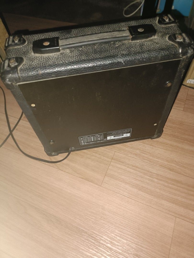 IonApex GA-20 Guitar Amplifier (Category: Musical Instruments) located in San Fernando. Submitted by freewolf_63b845 (Listing ID 1462073854, Image 3). Description: - IonApex GA-20 Guitar Amplifier - Perfect for practice sessions - Inputs: Guitar, MP3 player - Controls: Drive, Gain, Bass, Treble, Volume - Headphone Jack for silent practice - Front-mounted power switch - Attached power cord.